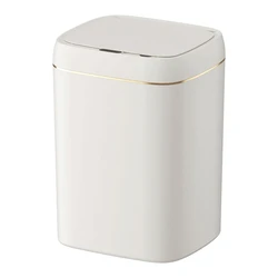 Κάδος Απορριμμάτων Home Use HUH-0188 με Φωτοκύτταρο, 13Lt, Λευκός