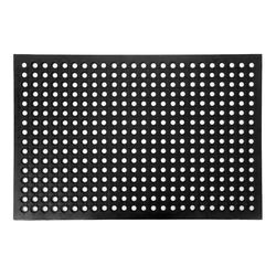 Πατάκι Εισόδου Home Use HUH-0210, Αντιολισθητικό, Καουτσούκ, 90X60cm, 8Mm Πάχος, Μαύρο