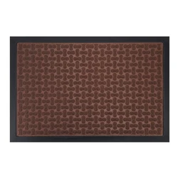 Πατάκι Εισόδου Home Use HUH-0211, Αντιολισθητικό, 60X40cm, 5Mm Πάχος, Καφέ