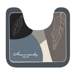 Πατάκι Μπάνιου Home Use HUH-0215, Αντιολισθητικό, 50X40cm, 3.5mm Πάχος, Πολύχρωμο