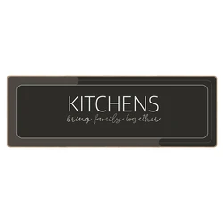 Πατάκι Κουζίνας Home Use HUH-0216, Αντιολισθητικό, Υφασμάτινο, 120X40cm, 3.5mm Πάχος, Καφέ