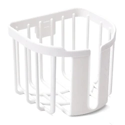 Επιτοίχια Χαρτοθήκη Μπάνιου Home Use HUH-0223 με Αυτοκόλλητο, 11X14X13.5Cm, Λευκή