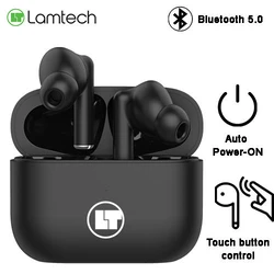 Bluetooth Handsfree Lamtech 5.0 TWS With Charging DOCK Black
