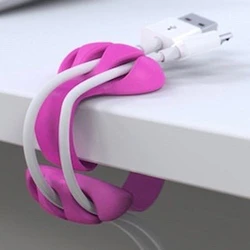 Clips Καλωδίων Grab n Go SILICONE PINK