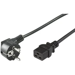 Adapters Power Cord CEE 7 7 to C19 2m Angled Schuko C19