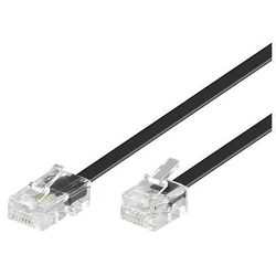 MicroConnect Network Cable RJ11 RJ45 1M M M Black 6P 4C 8P 4C