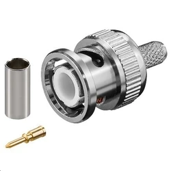 BNC Crimp Plug for RG58 Cable with Gold Pin