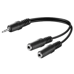 MicroConnect Metatropeis Antaptorres 3.5mm Minijack Y Cable 0.2m AUDLR02
