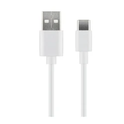 Μετατροπείς - Αντάπτορες USB-C to USB2.0 A Cable 1m White for synching and charging