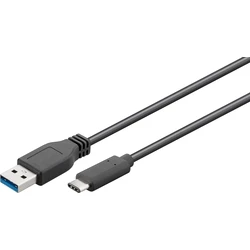ROLINE Metatropoies Antaptorres USB 3.2 Gen 1 Type C Cable C A M F OTG Black 0.15 m