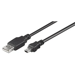 MicroConnect Καλώδια - Αντάπτορες USB A - Mini USB B 5P 1.8m M-M
