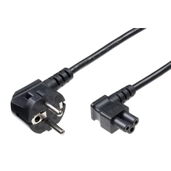 Microconnect Power Cord CEE 7 7 to C5 3m Angled CEE7 Black