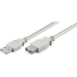 Microconnect Καλώδια USB Extension A-A 3m M-F Light Grey