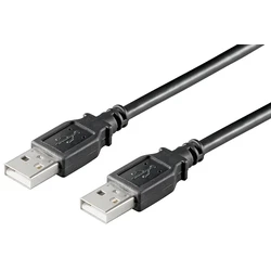 MicroConnect USB2.0 A A 0.1m M M Black Hi Speed Cable