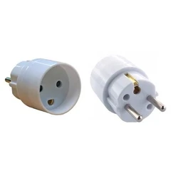 MicroConnect Adapter Power Plug Converter DK to Schuko F-M 230V 16A