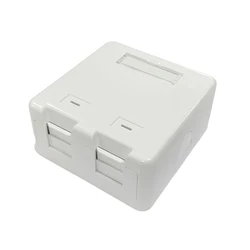 Network Accessory Lanview Surface Mount Box for 2 x RJ45 Jacks
