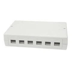 Surface Mount Box for 6 12 x RJ45 Jack