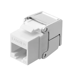 Lanview Network Cables Cat6a Unshielded Flip Jack Keystone