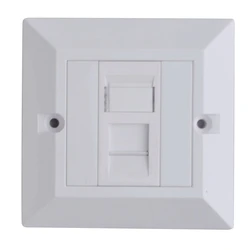 Αντάπτορες CAT6 Faceplate Single Gang UK Type 86x86mm