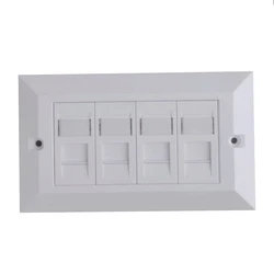 Καλαδια Δικτυου CAT6 Faceplate 4-port UK Type 146x86mm
