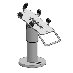 SpacePole TV Base PAX A35 DuraTilt SP1 120mm with handle Black