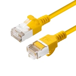 Network Cable Microconnect CAT6A U FTP Slim LSZH 0.25m Yellow