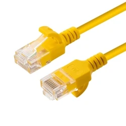 Network Cables U UTP CAT6A Slim 2M Yellow Unshielded Network Cable