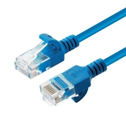 Network Cable U UTP CAT6A Slim 0 2M Blue