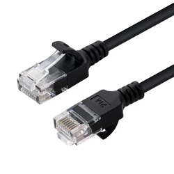 Microconnect Network Cable U UTP CAT6 3M Black Slim Unshielded Network Cable