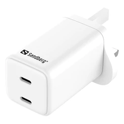 Sandberg Φορτιστής AC Dual USB-C PD65W UK