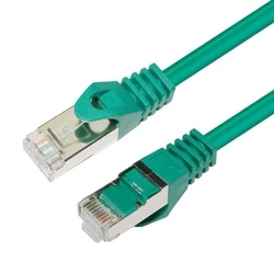 Network Cables MicroConnect CAT7 S FTP Network Cable 0.5m Green SFTP7005G