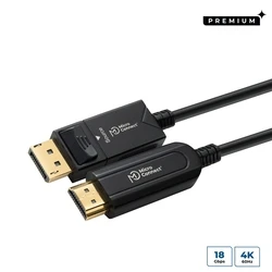 Microconnect Converter Premium Optic DP to HDMI Cable 10m DP 1.4 to HDMI 2.0