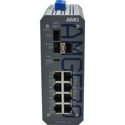 AMG Industrial Managed Switch 8x 10 100 1000TX 2x 90W 4x 30W