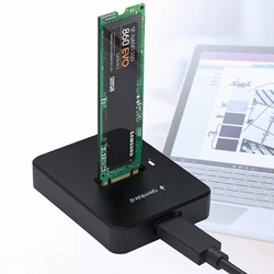 Docking Station Σκληρών Δίσκων Gembird USB TYPE-C M2 SATA & NVME SSD Black