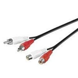 MicroConnect Cables and Adapters Stereo Ext Cable 5 meter Stereo Extension cable 2 x RCA