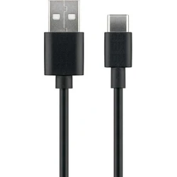 MicroConnect Καλώδιο USB C σε USB A 2.0 1m Μαύρο