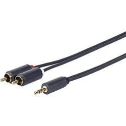 Vivolink Audio Cable 3.5mm to 2 x RCA M-M 0.5m