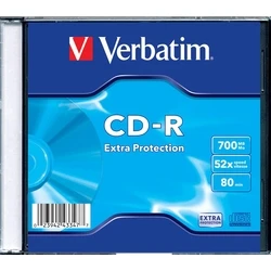 Verbatim CD R 700MB 52X Single SC Extra Protection Surface