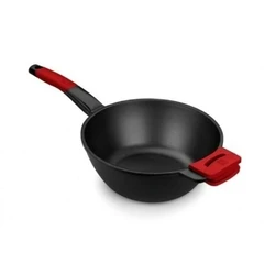 Τηγάνι Wok BRA A412028 Κόκκινο/Μαύρο ? 28 cm Ανοξείδωτο ατσάλι (1 μονάδα) (? 28 cm)