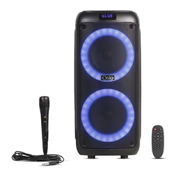 Karaoke Osio OBT-8030 με USB, LED, AUX, TF, RC, FM,TWS, ενσ. μικρόφωνο και τηλεχειριστήριο  80 W