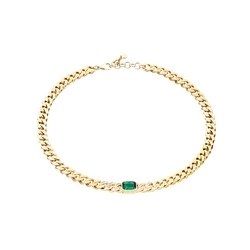 Γυναικείο Κολιέ Chiara Ferragni J19Auw29 (38+4cm) Ορείχαλκος Green