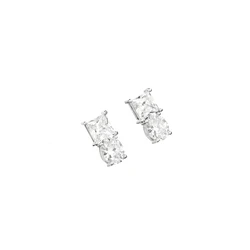 Γυναικεία Σκουλαρίκια Chiara Ferragni J19Avu04 (1.4cm) Ορείχαλκος White