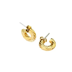 Γυναικεία Σκουλαρίκια Chiara Ferragni J19Axp12 (1.5cm) Ορείχαλκος Golden