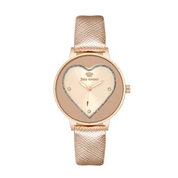 Γυναικείο Ρολόι Juicy Couture Jc1234Rgrg (38 mm) Δερμάτινο Λουράκι Ροζ