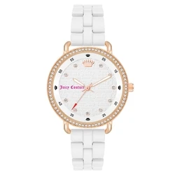 Γυναικείο Ρολόι Juicy Couture Jc1310Rgwt (36 mm) Μεταλλικό Μπρασελέ Λευκό