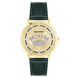 Γυναικείο Ρολόι Juicy Couture Jc1344Gpgn (36 mm) Δερμάτινο Λουράκι Πράσινο