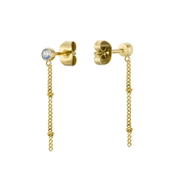 Γυναικεία Σκουλαρίκια Rosefield Jcsscg-J255 (2cm) από Ατσάλι Golden