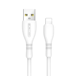 Jellico Lightning to USB Cable 1m 3.1A Charging & 480Mbps Data (White)