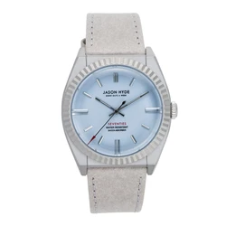 Ρολόι Unisex Jason Hyde Jh10017 (40mm) Δερμάτινο Λουράκι Ασημί