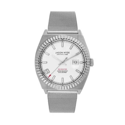 Ανδρικό Ρολόι Jason Hyde Jh30003 (40mm) Μεταλλικό Μπρασελέ Ασημί